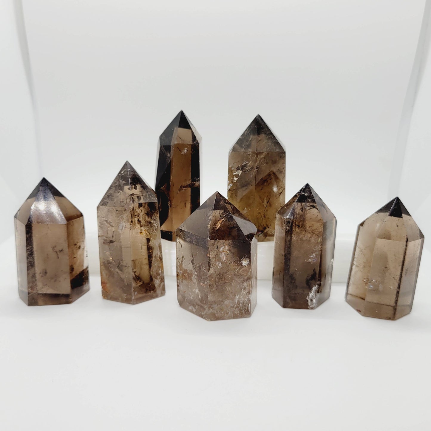 Smoky Quartz Crystal Tower Points Metaphysical Reiki Spa