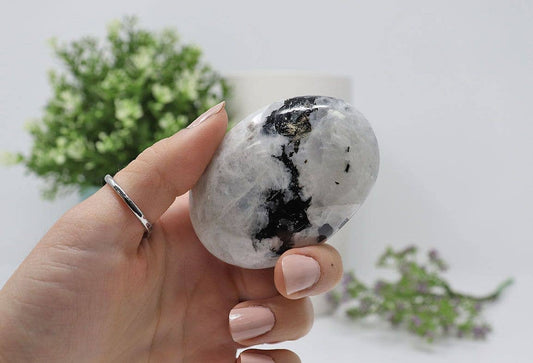 Rainbow Moonstone Palm Stone