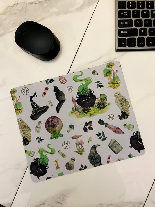 Witch Cauldron Boil Computer Mousepad XL