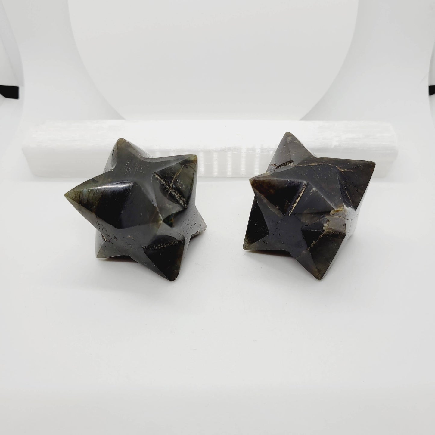 Labradorite Merkaba Star Crystal Tetrahedron Sacred Geometry